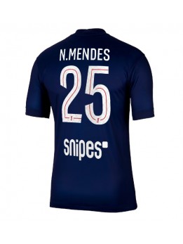Paris Saint-Germain Nuno Mendes #25 Replika Hemmakläder 2025-26 Kortärmad
